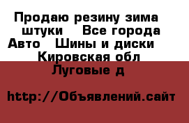 Продаю резину зима 2 штуки  - Все города Авто » Шины и диски   . Кировская обл.,Луговые д.